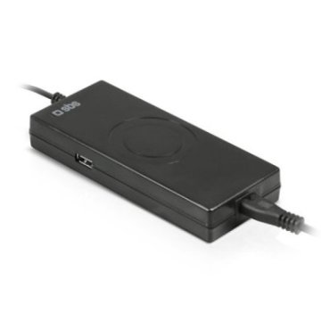 Portable 90W power supply for notebooks with adapters