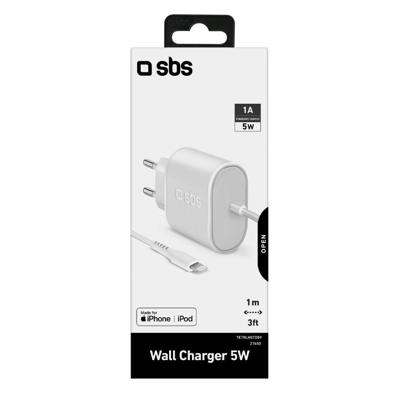 5W Travel Charger for iPhone, iPad and iPod