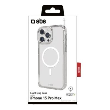 Rigid transparent case compatible with MagSafe charging for iPhone 15 Pro Max