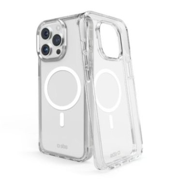 Rigid transparent case compatible with MagSafe charging for iPhone 15 Pro