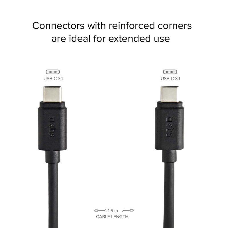 Data and charging cable with Type-C 3.1 Connectors