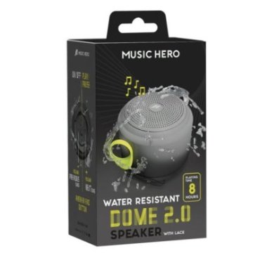 Water-resistant wireless speaker with strap