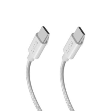 Fabric cable with USB-C connectors