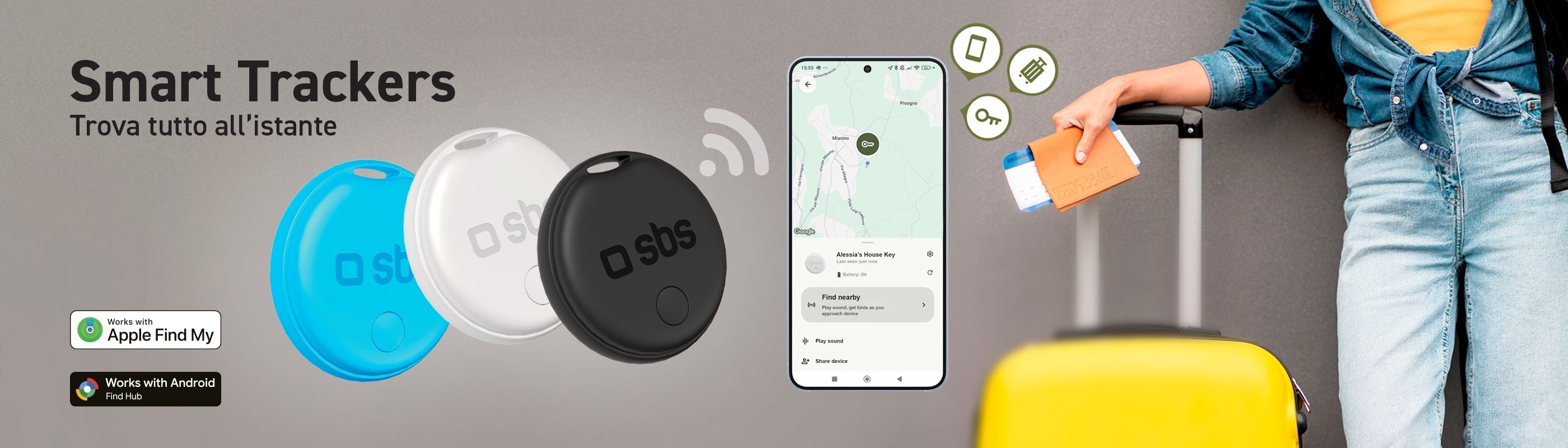 SBS lancia i nuovi tracker Dual System: compatibilità universale per Apple e Android™