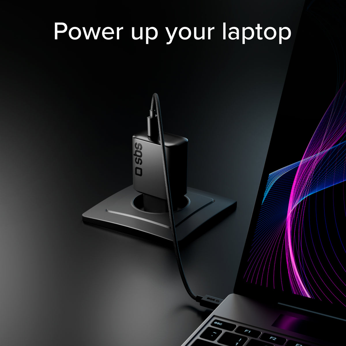 Kit de carga ideal para portátiles con cargador 45W Power Delivery y cable USB-C de 2 m