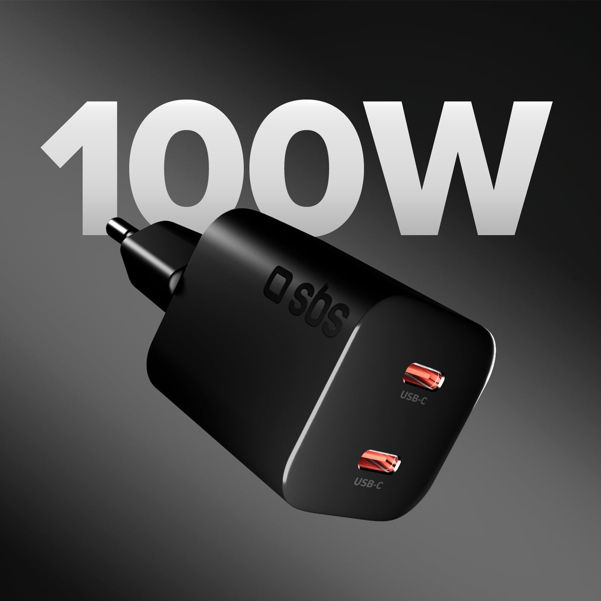 Kit ricarica 100W doppia USB‑C con cavo