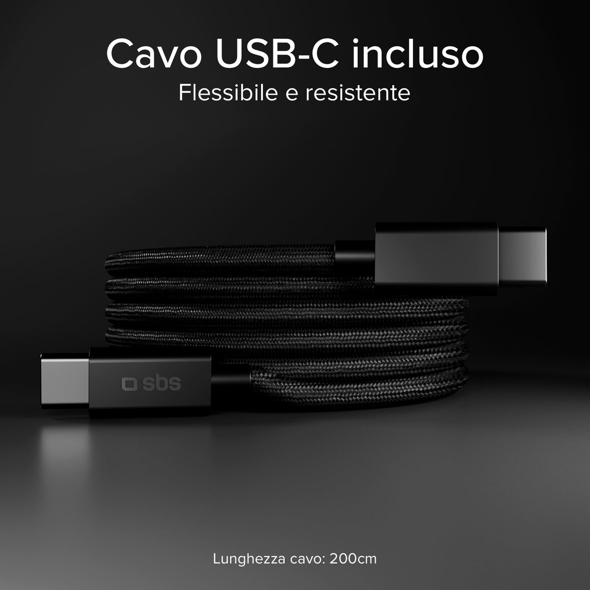 Kit ricarica 100W doppia USB‑C con cavo
