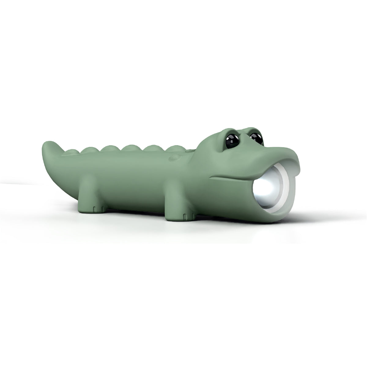 USB-C rechargeable silicone light with 4 light modes and Crocodile design