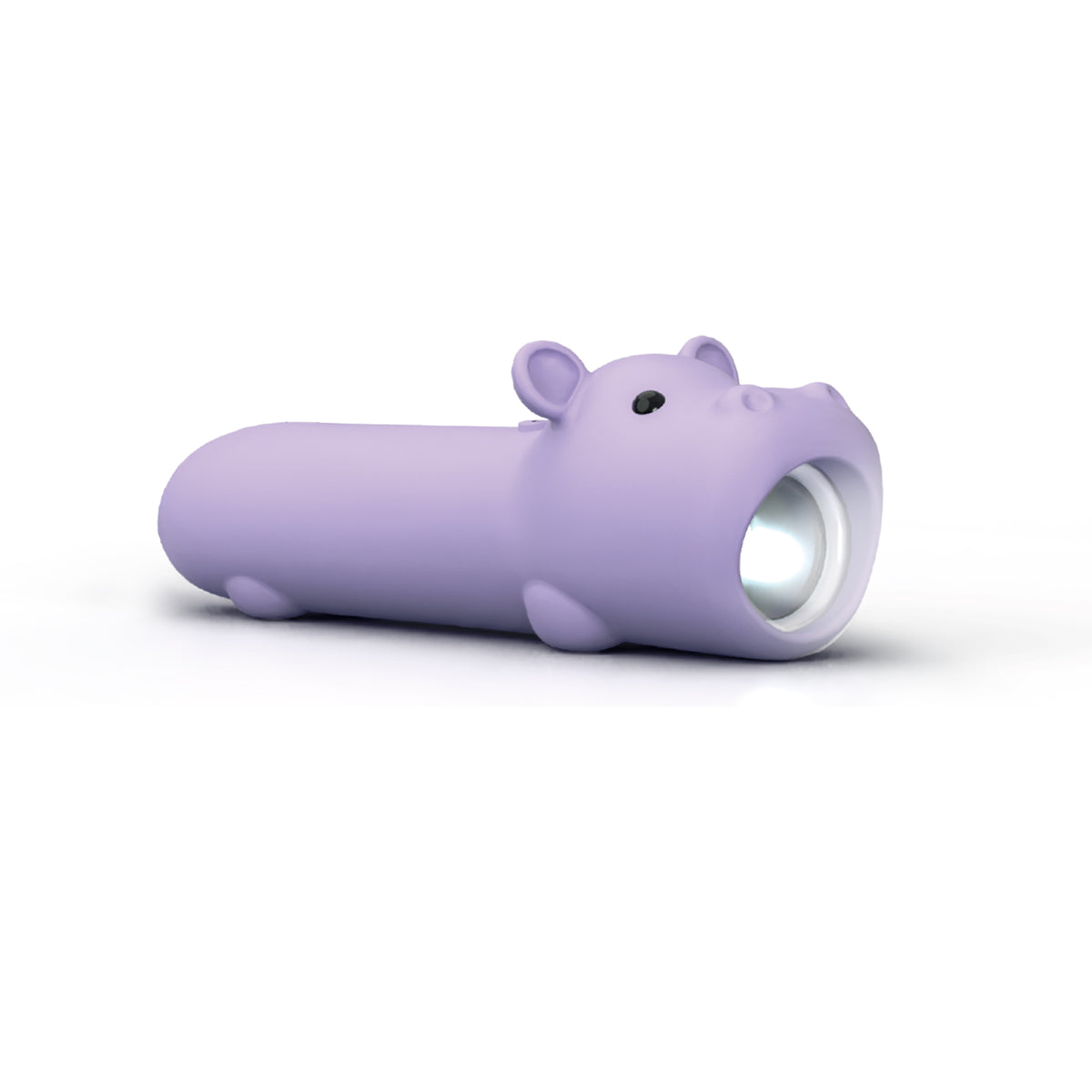 USB-C rechargeable silicone light with 4 light modes and Hippopotamus design