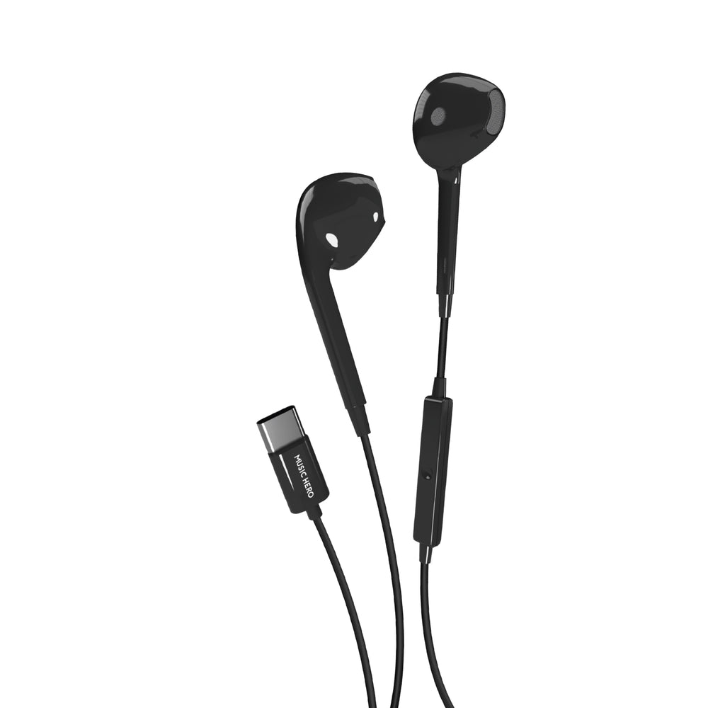 Sbs stereo usb type-c z mikrofonom | črne | žične | stereo slušalke 3 Sbs stereo usb type-c slušalke črne - eleganten minimalističen dizajn