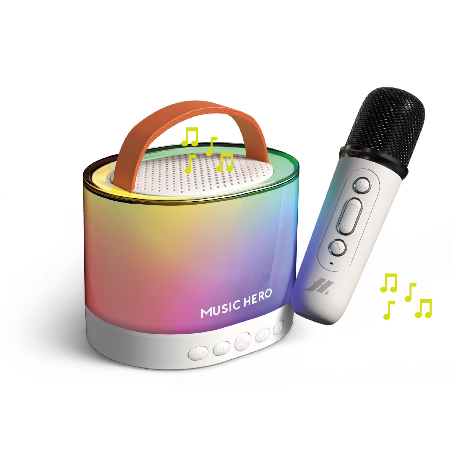 Enceinte karaoké sans fil avec micro, effets vocaux et LED