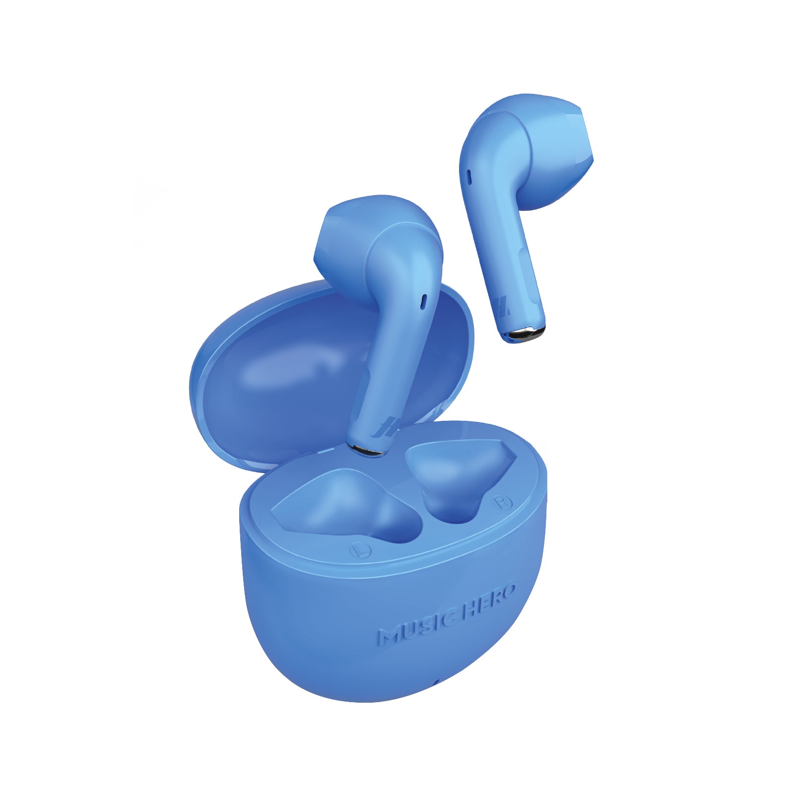 Auricolari True Wireless Nusoul con custodia di ricarica, microfono integrato, design ergonomico e connessione wireless stabile per musica e chiamate