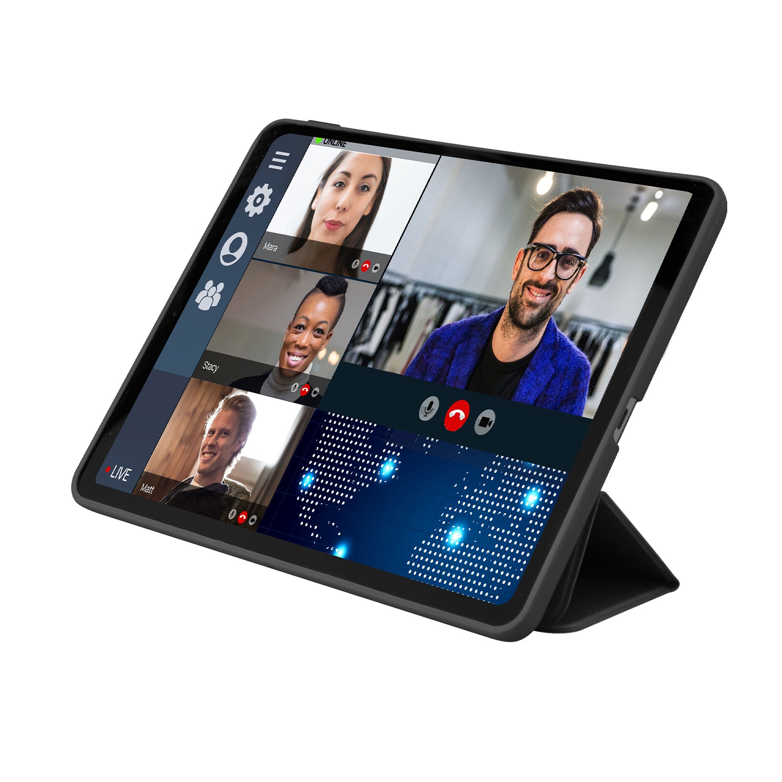 Book Pro-Schutzhülle mit Ständer für Samsung Tab S8 2022