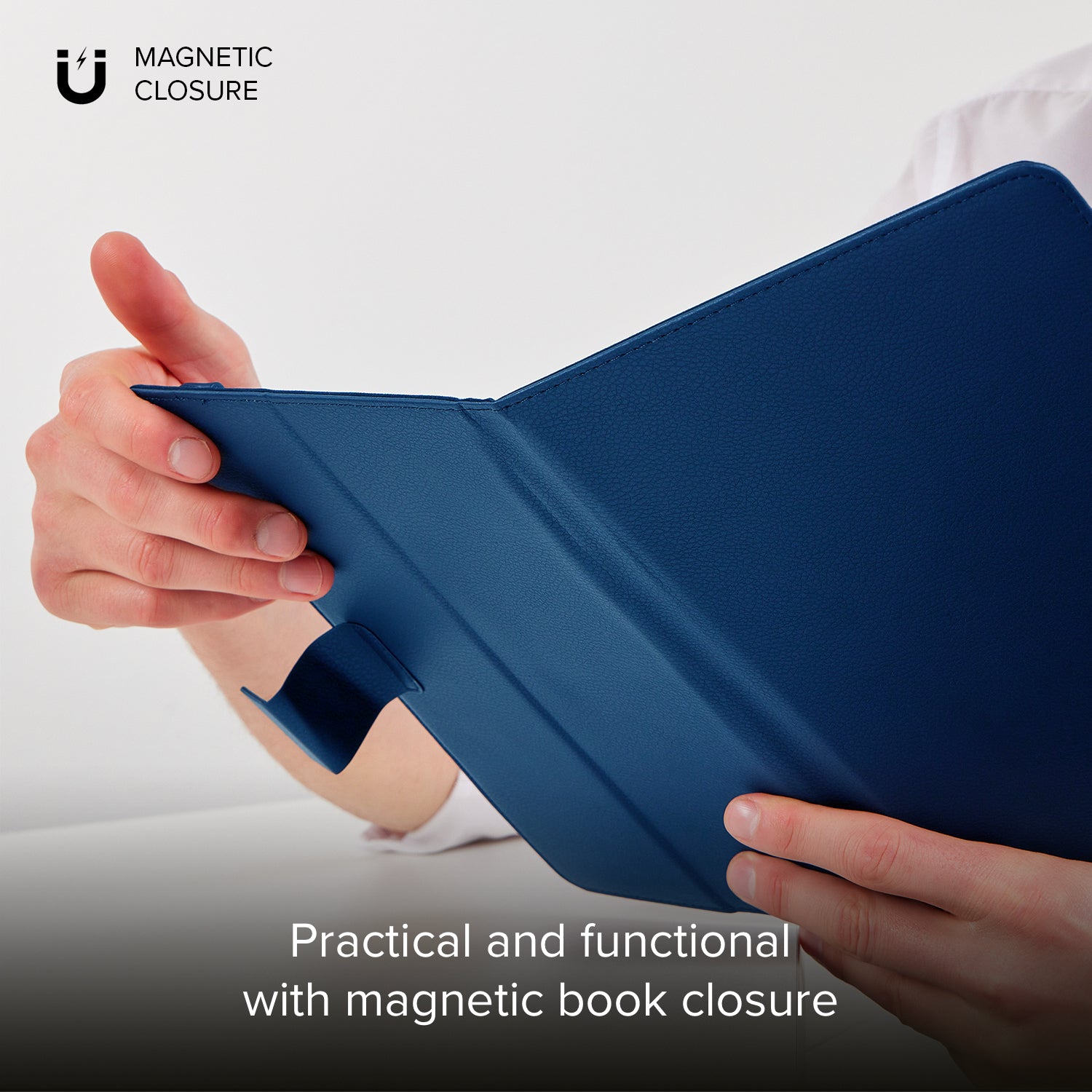 All-purpose book case with stand for tablet from 9" to 11"