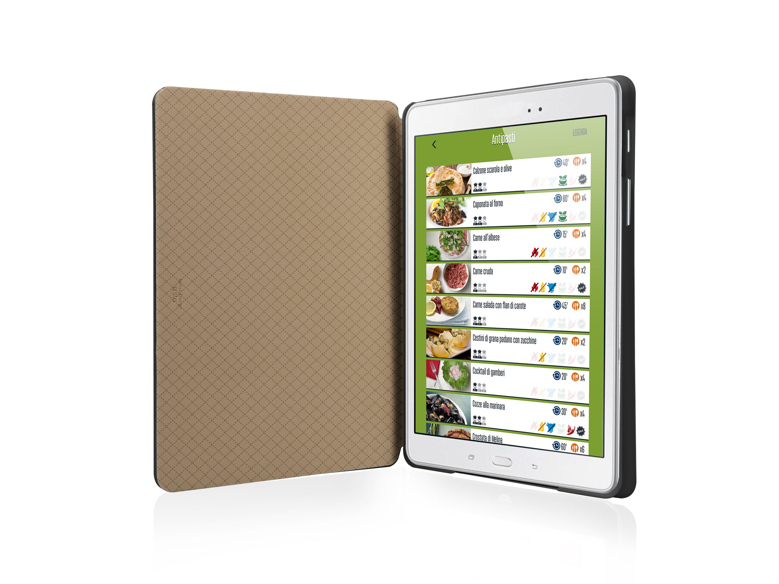 Étui livre avec fonction stand pour Samsung Galaxy Tab A 7 po
