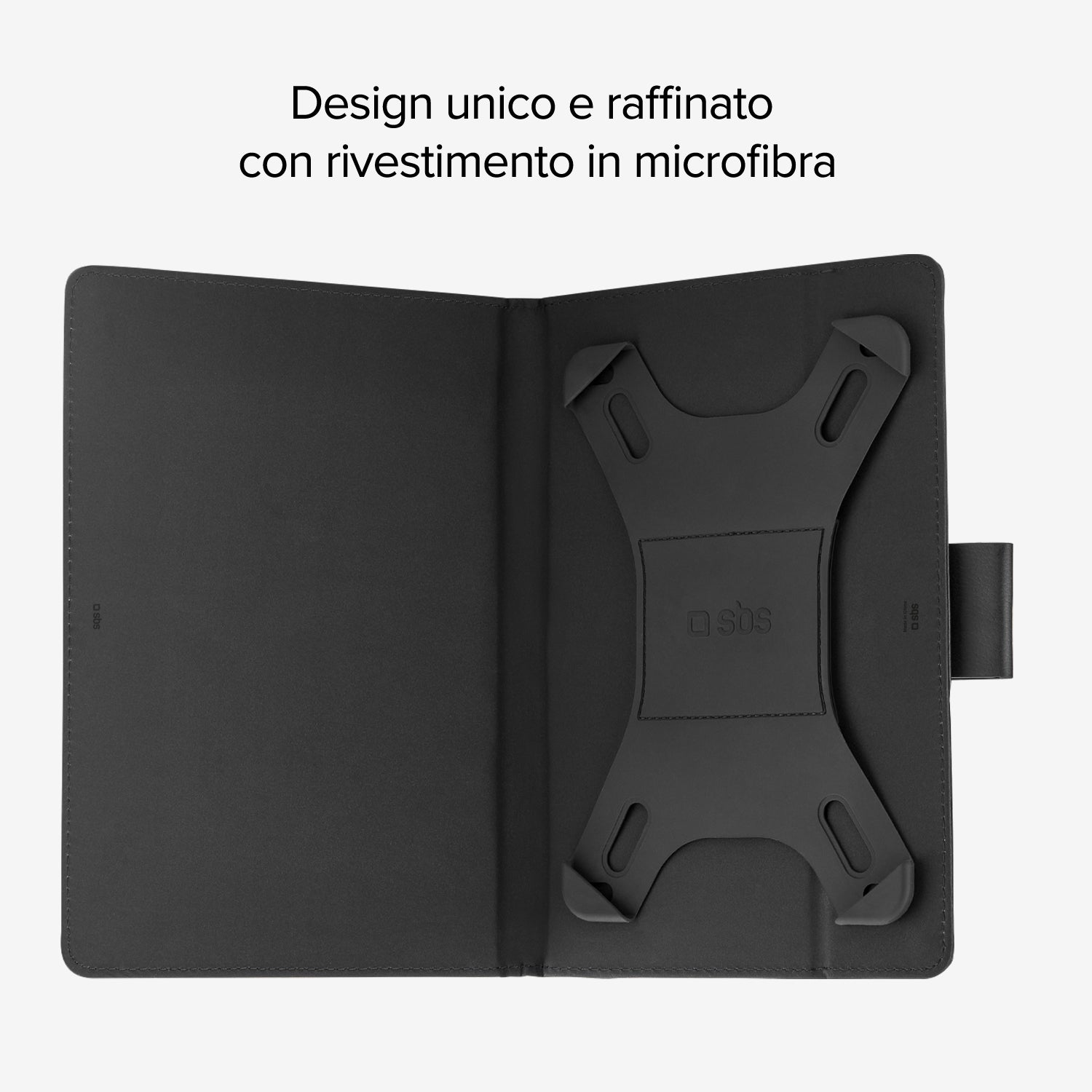 Book Case - Custodia a libro per tablet fino a 11’’ con supporto girevole