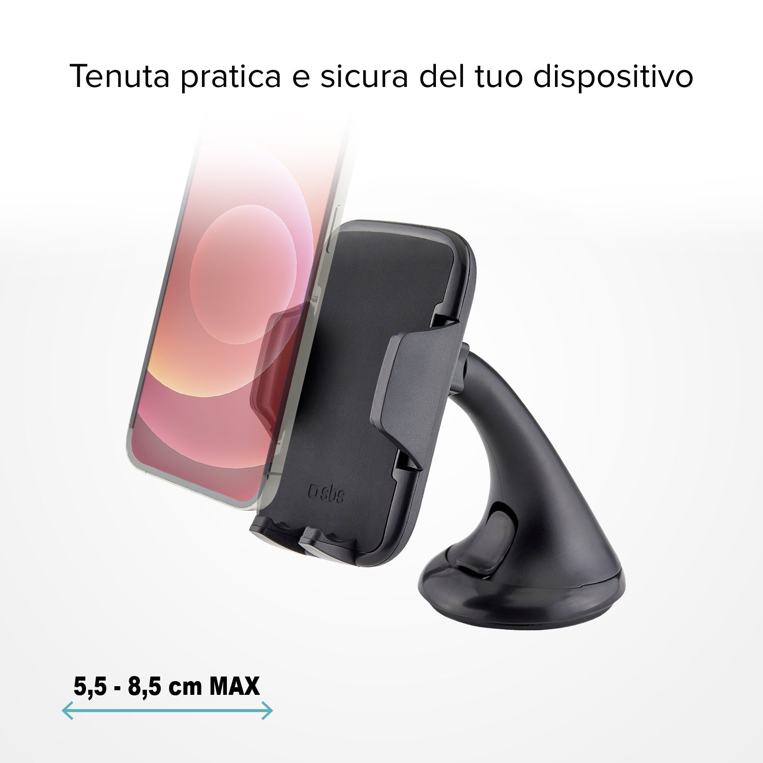 Freeway - Supporto auto per telefono con fissaggio a ventosa