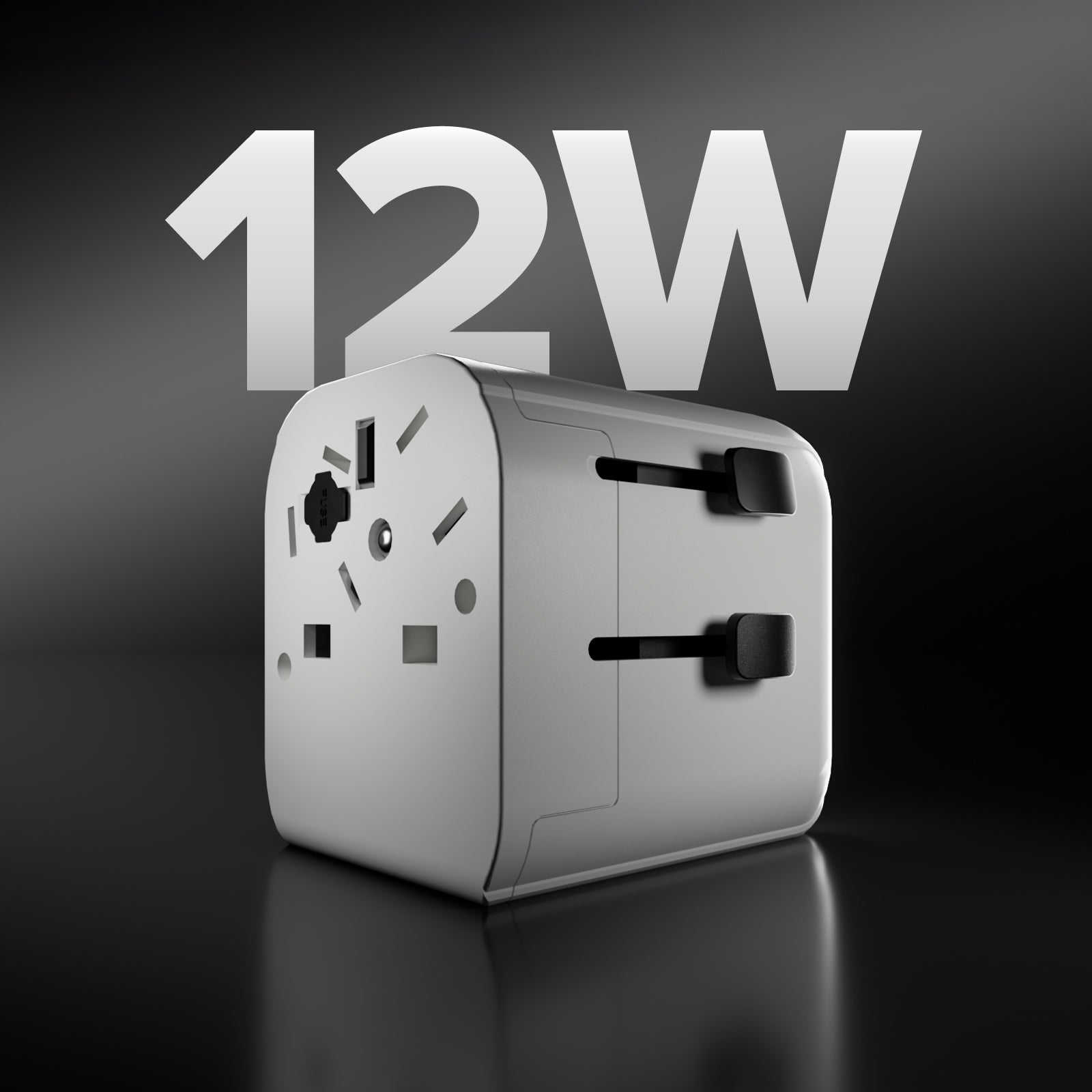 Adaptateur universel de voyage 2500 W avec fiches internationales RU, US, Asie