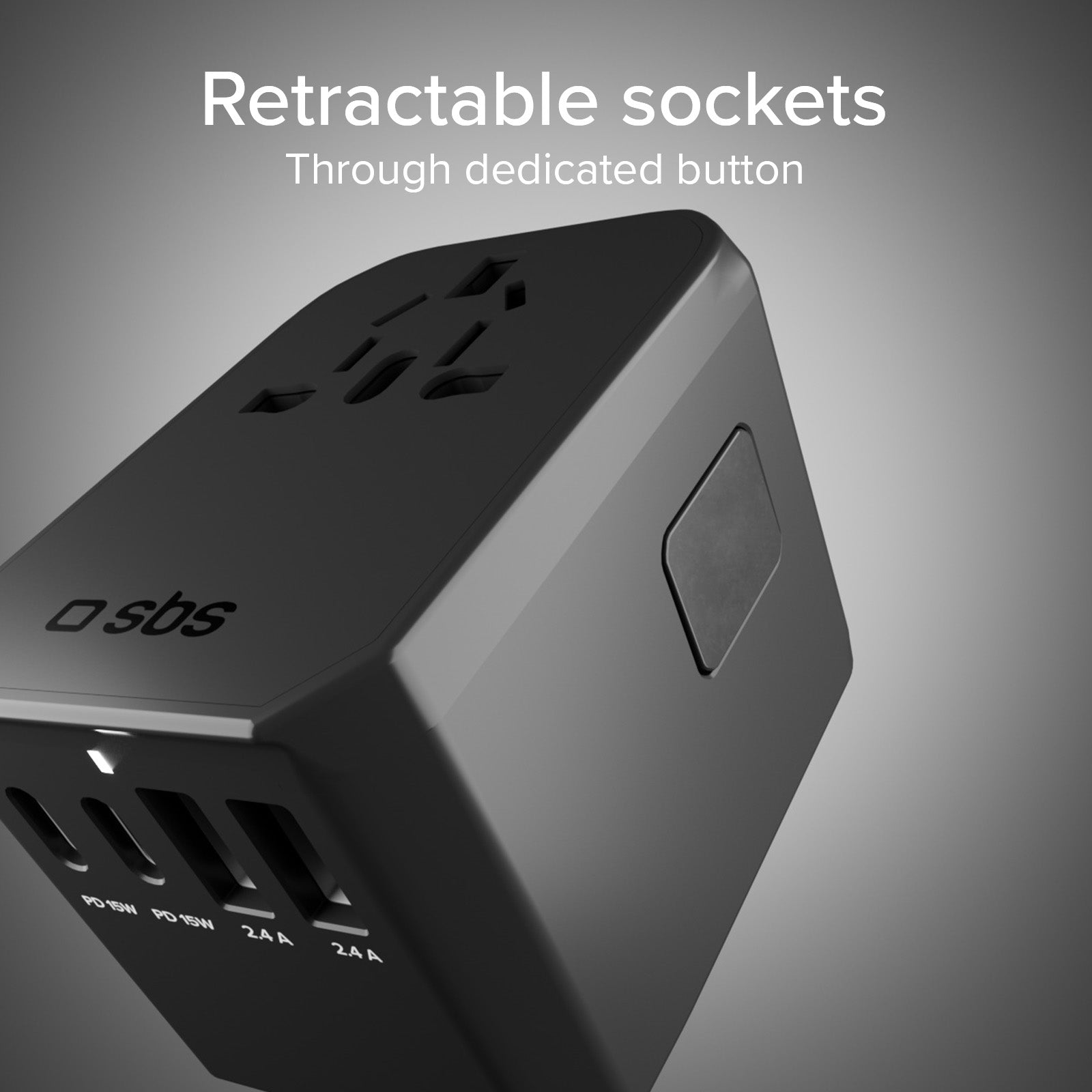 Adaptateur chargeur de voyage universel GaN