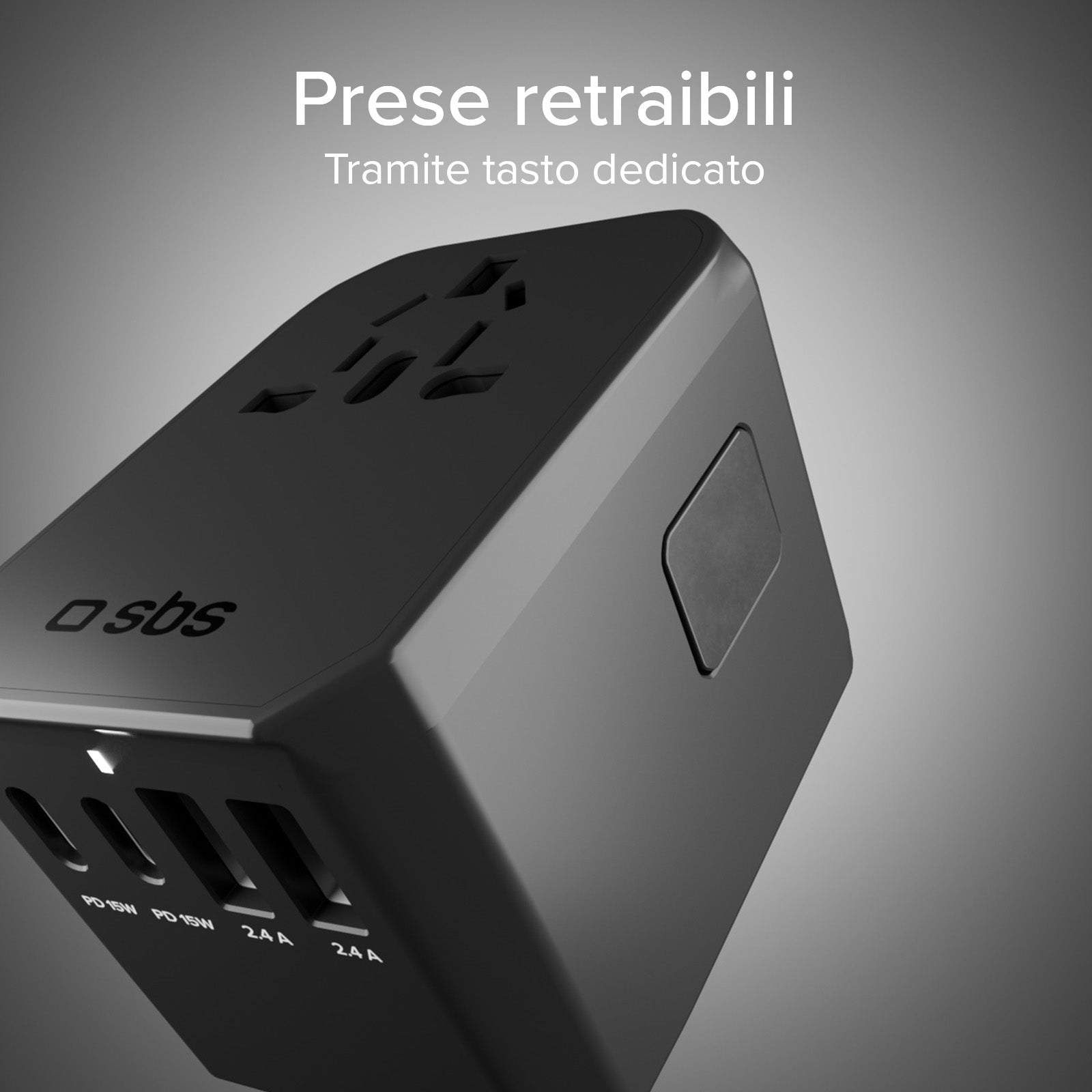 Adaptateur chargeur de voyage universel GaN