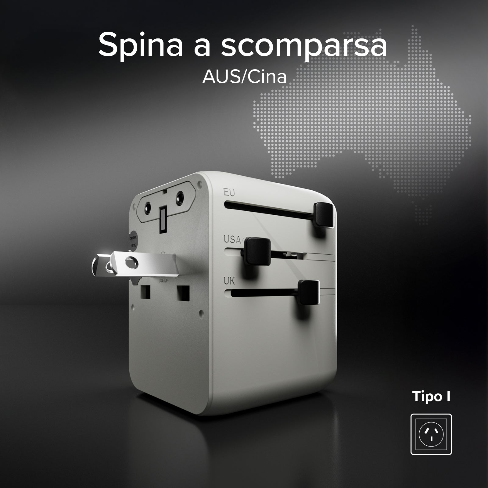 Adaptateur chargeur de voyage universel GaN