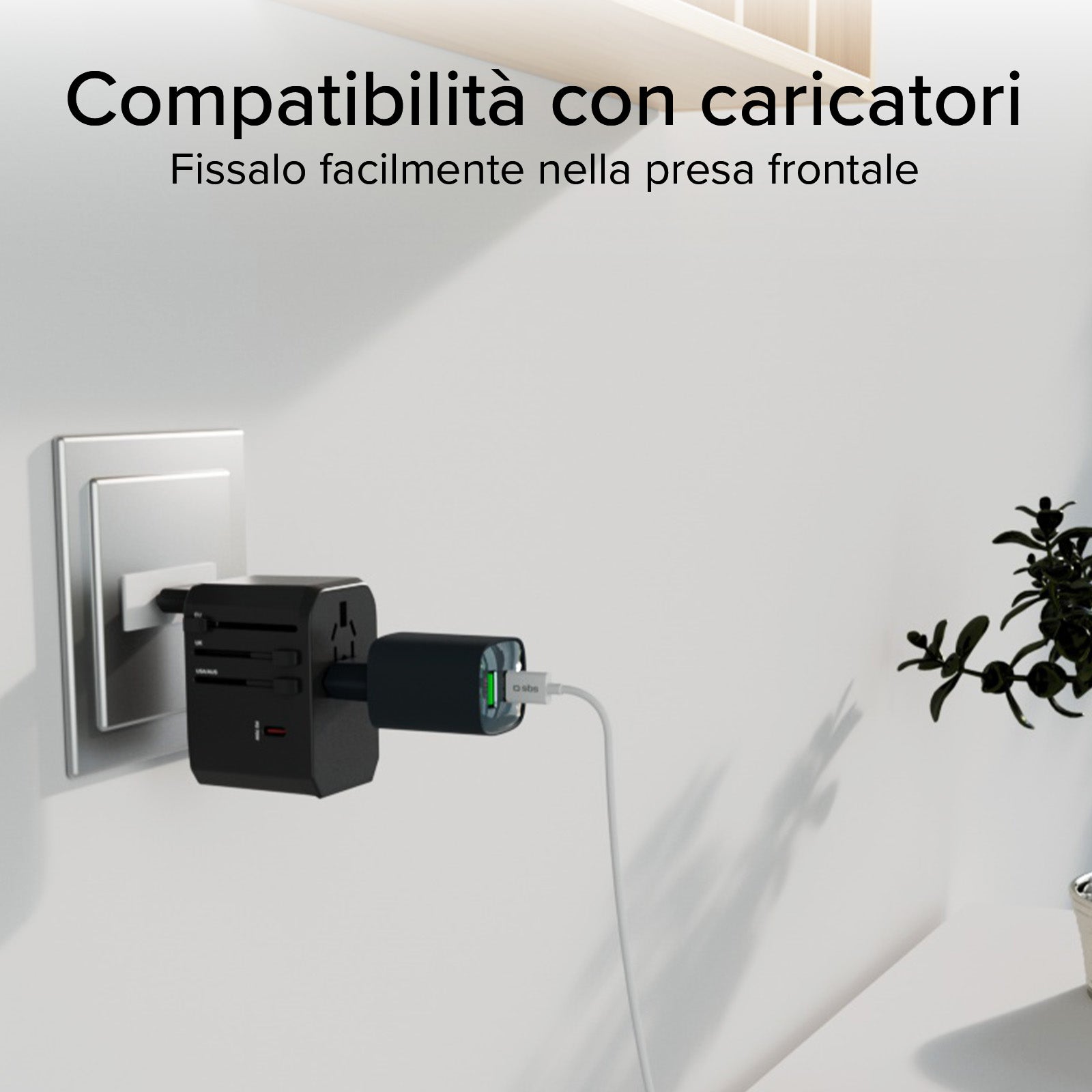 Adaptateur chargeur de voyage universel GaN
