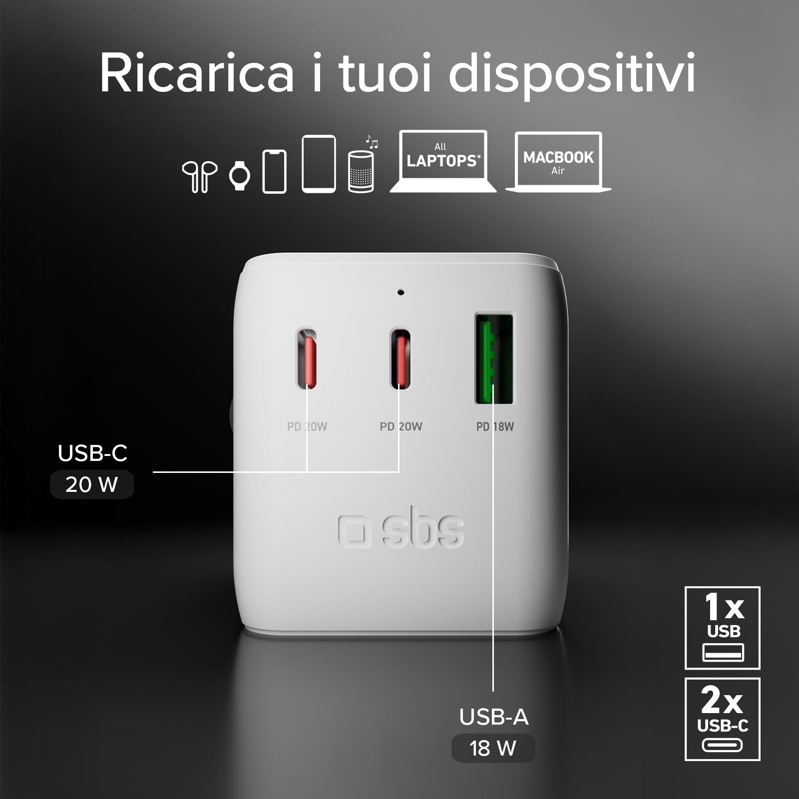 Adaptateur universel de voyage Europe, Amérique, Asie, Afrique