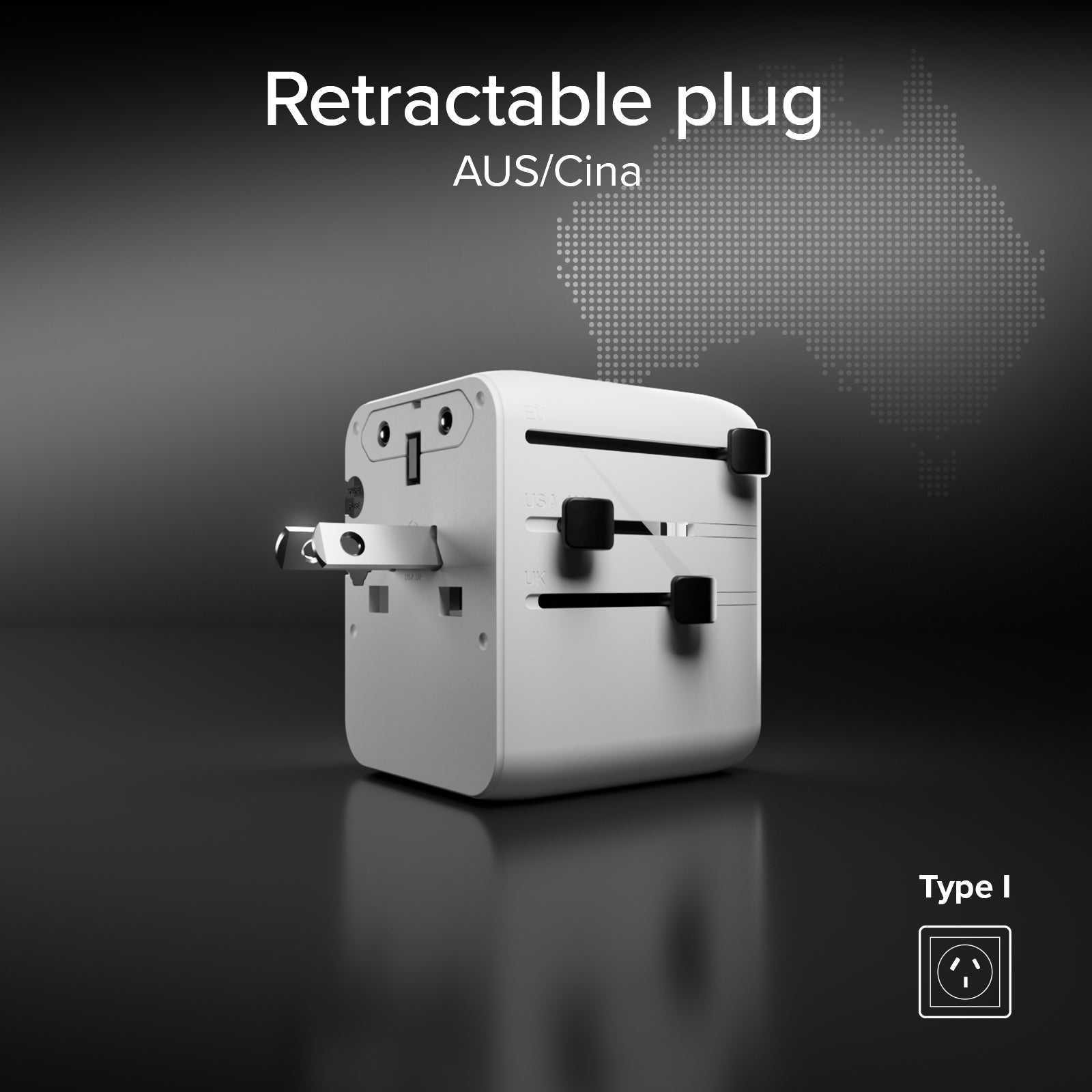 Adaptateur universel de voyage Europe, Amérique, Asie, Afrique