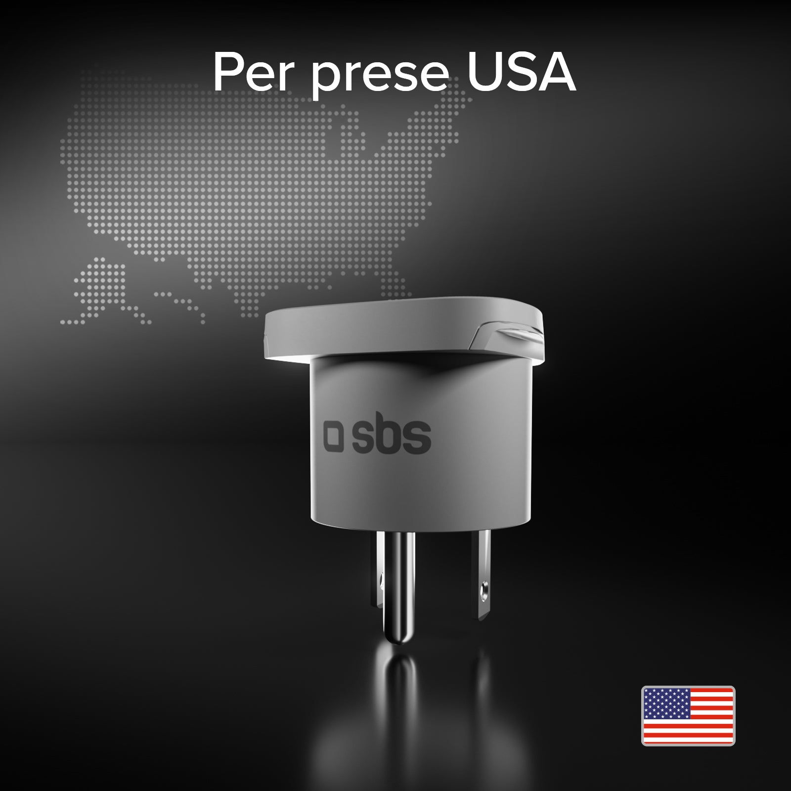 Adattatore da Viaggio Universale Tipo B – Spina americana