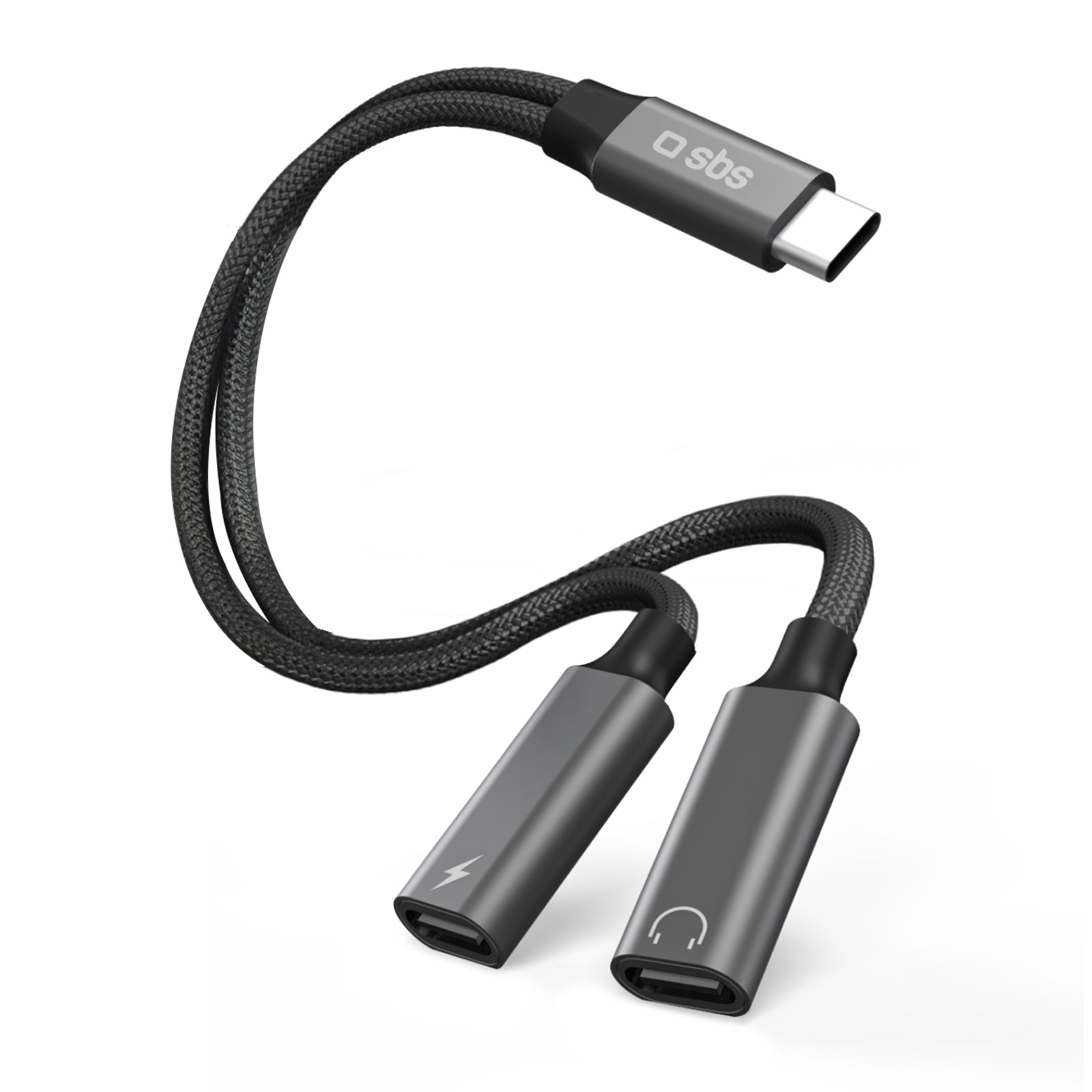 Adattatore USB-C audio e ricarica simultanea