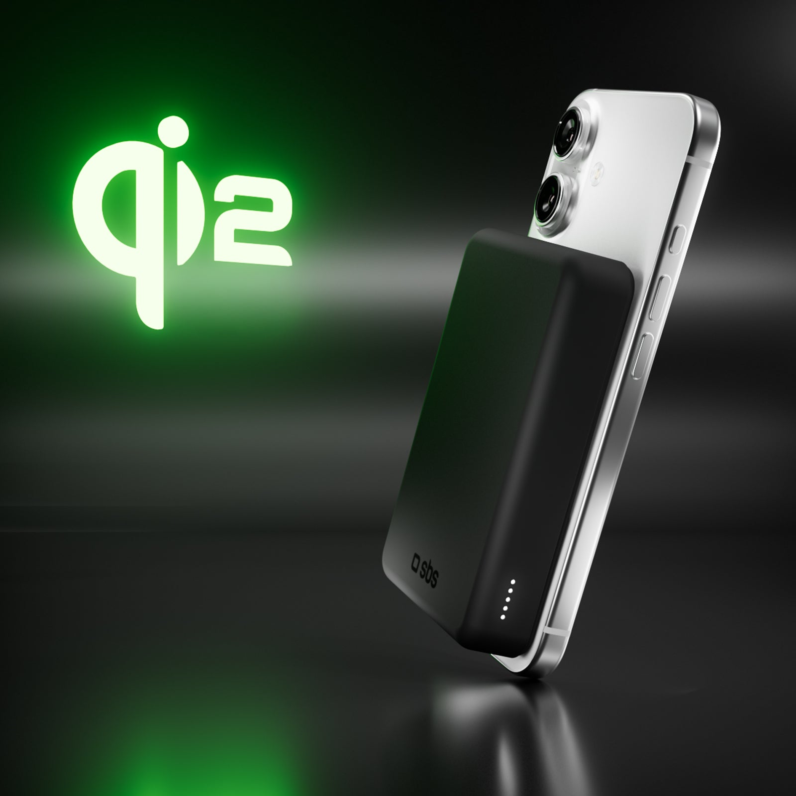 Batería externa inalámbrica Qi2 de 10.000 mAh con USB-C