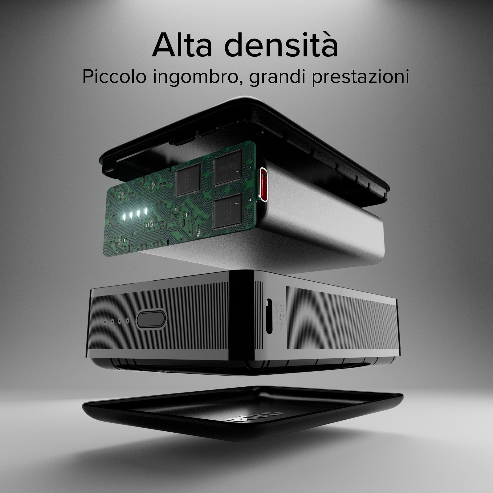 Power bank 20.000mAh per computer, smartphone, tablet con USB-C e USB-A