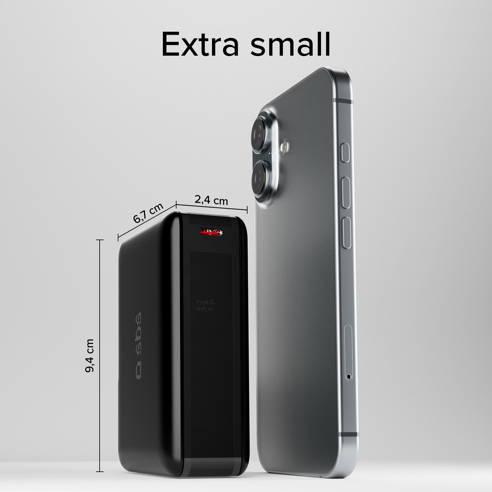Power bank 20.000mAh per computer, smartphone, tablet con USB-C e USB-A