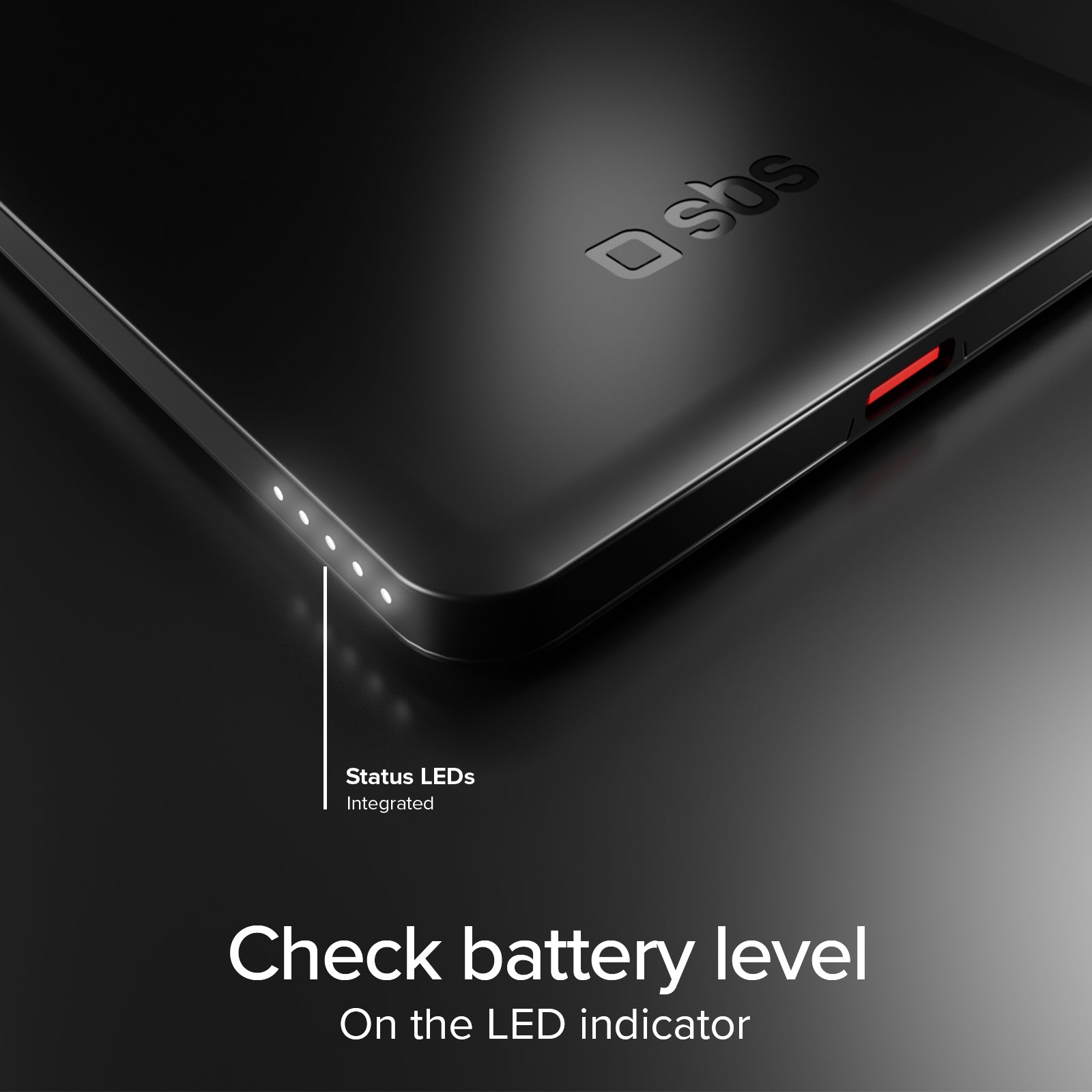 Power bank magnético slim de 3000 mAh con carga inalámbrica de 5W compatible con MagSafe