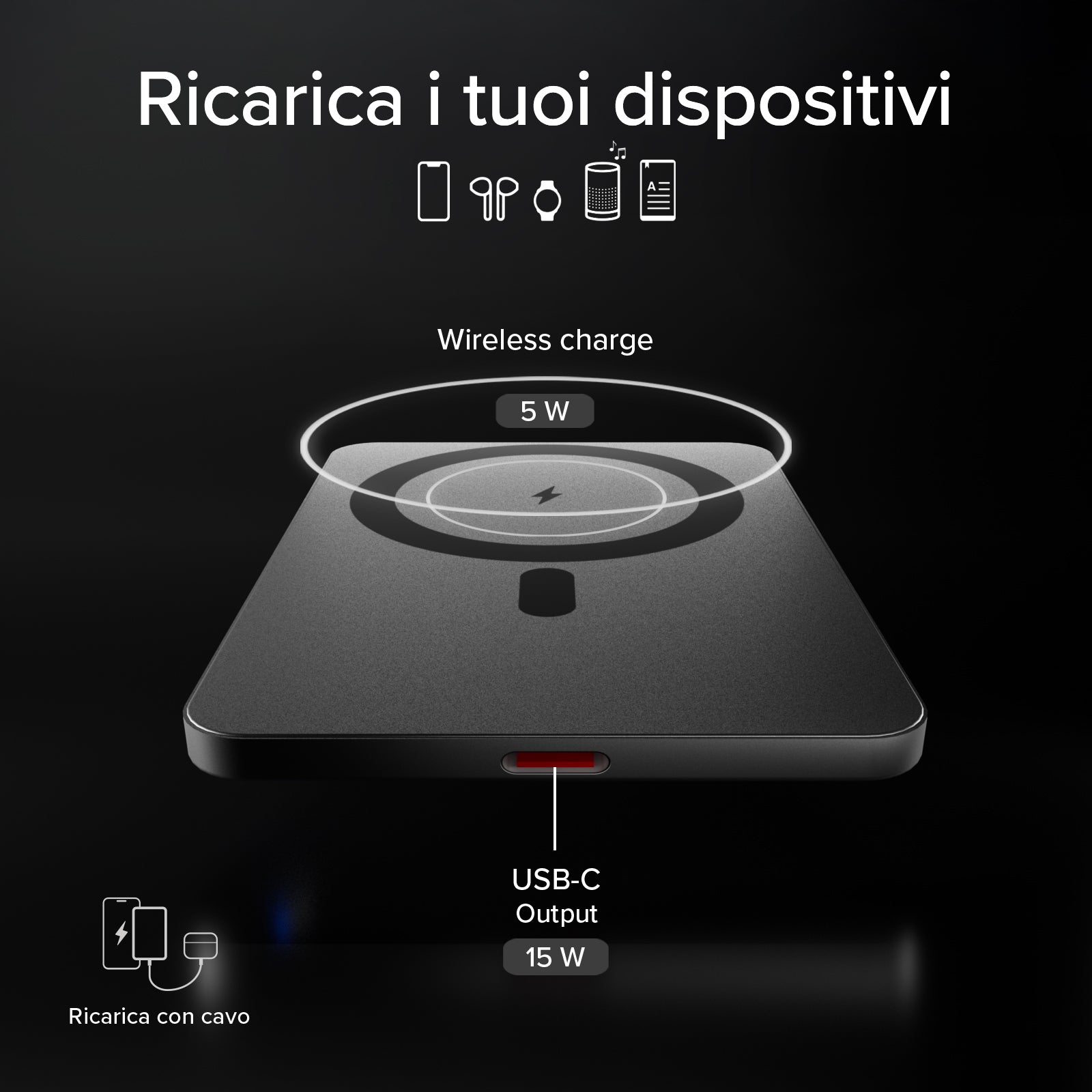 PowerBank magnetico extra-slim 3000mAh