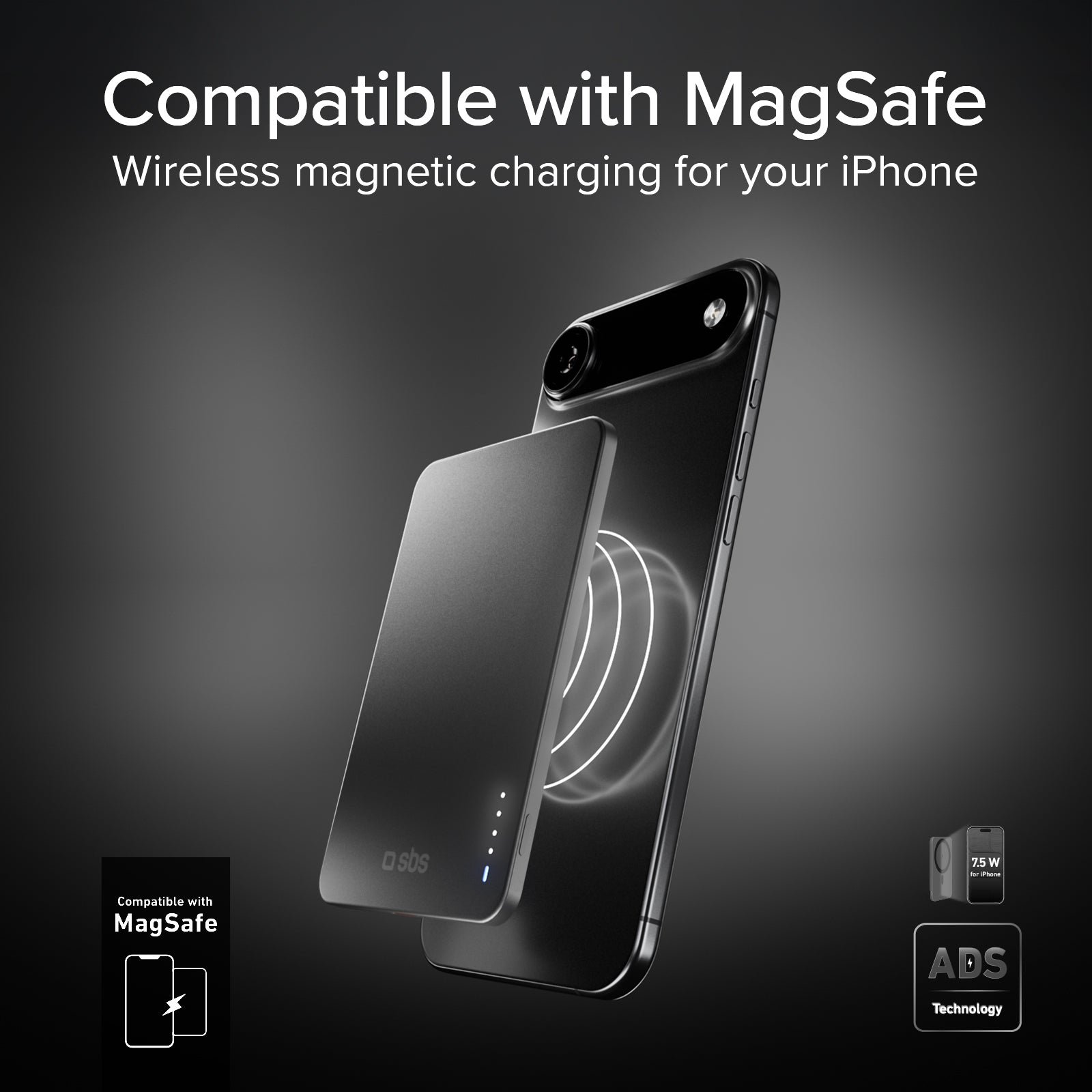 PowerBank magnetico extra-slim 3000mAh