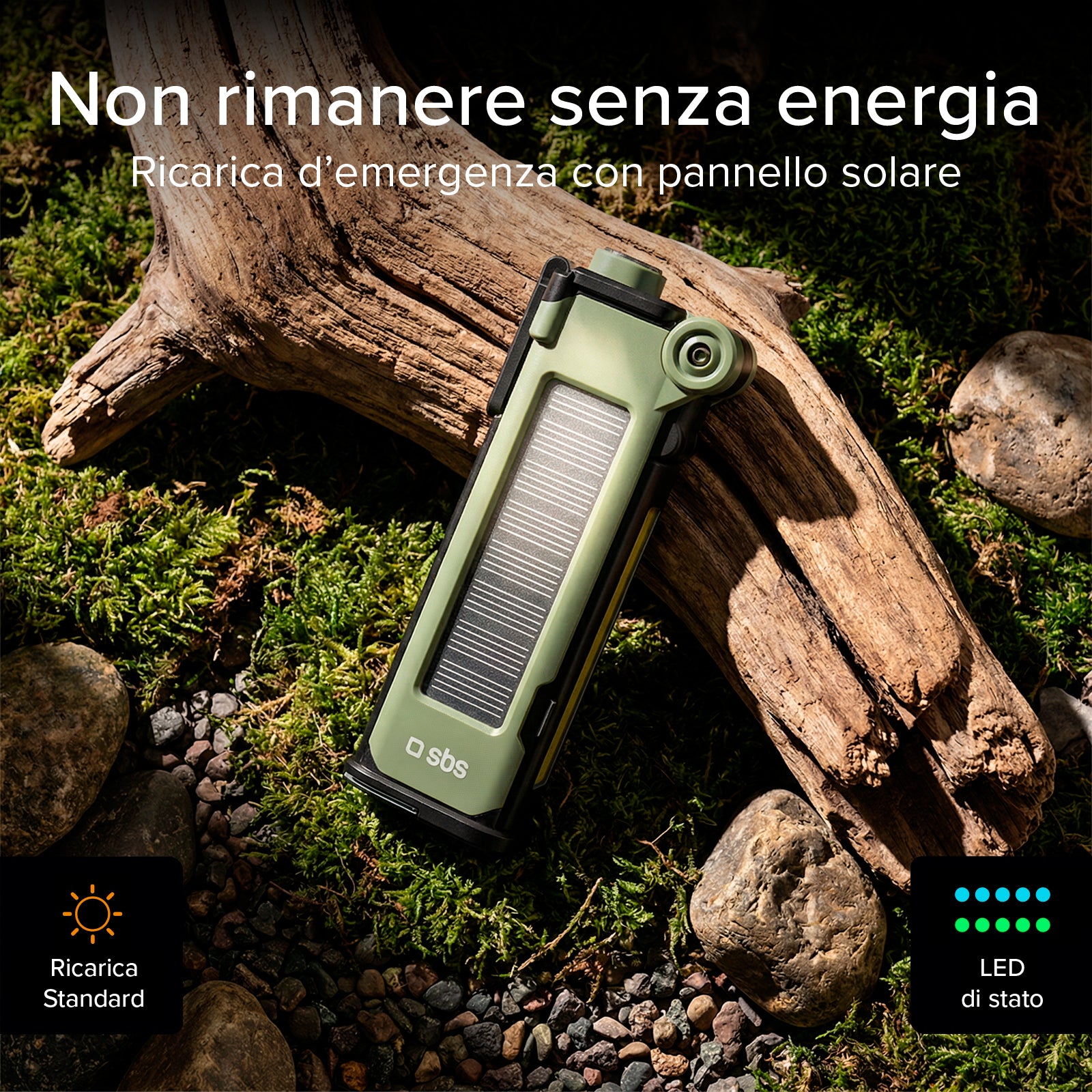 Batería externa multifuncional de 3000 mAh con kit de equipamiento SOS