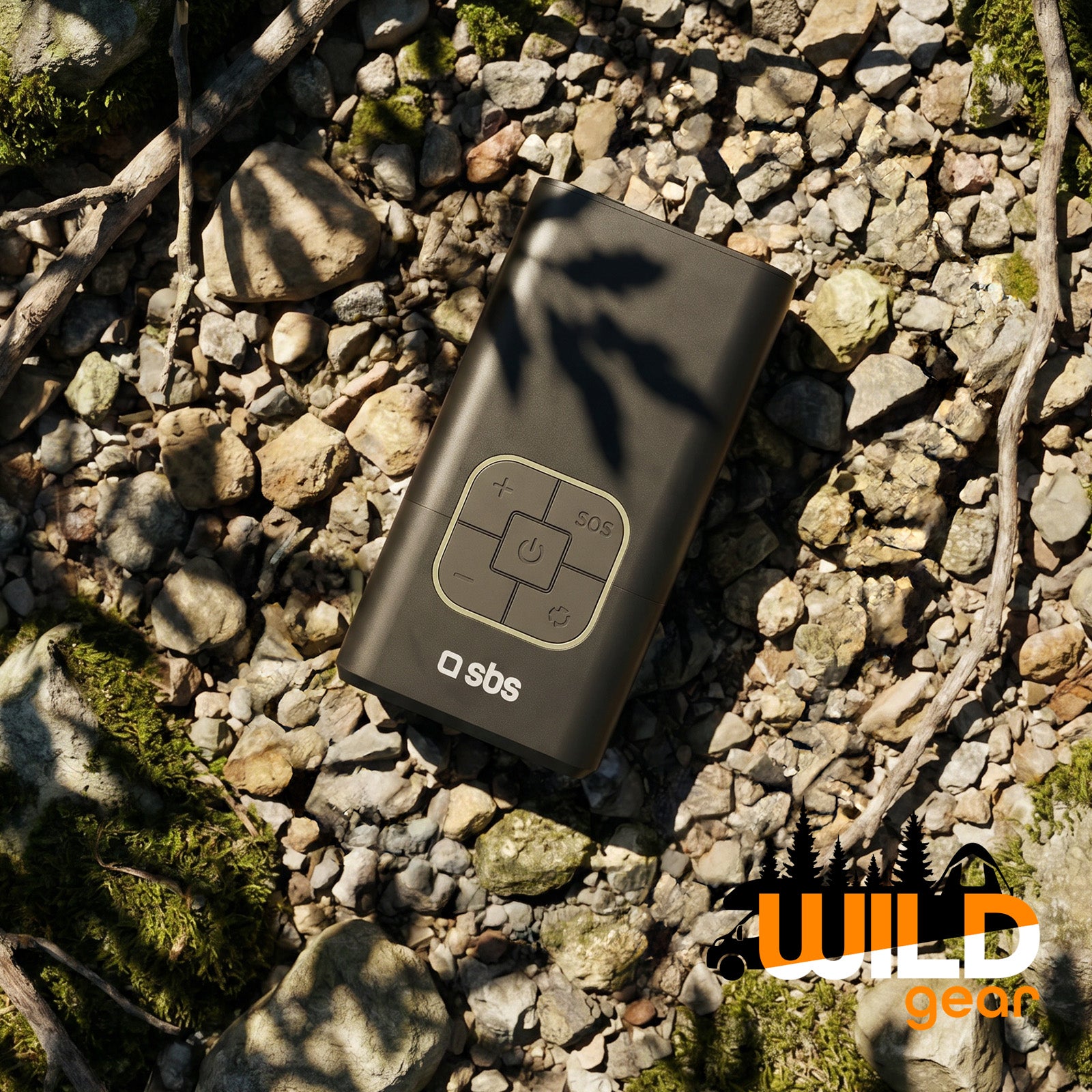 Compressore portatile con funzione powerbank 3600 mAh 5W e torcia LED per emergenze-outdoor
