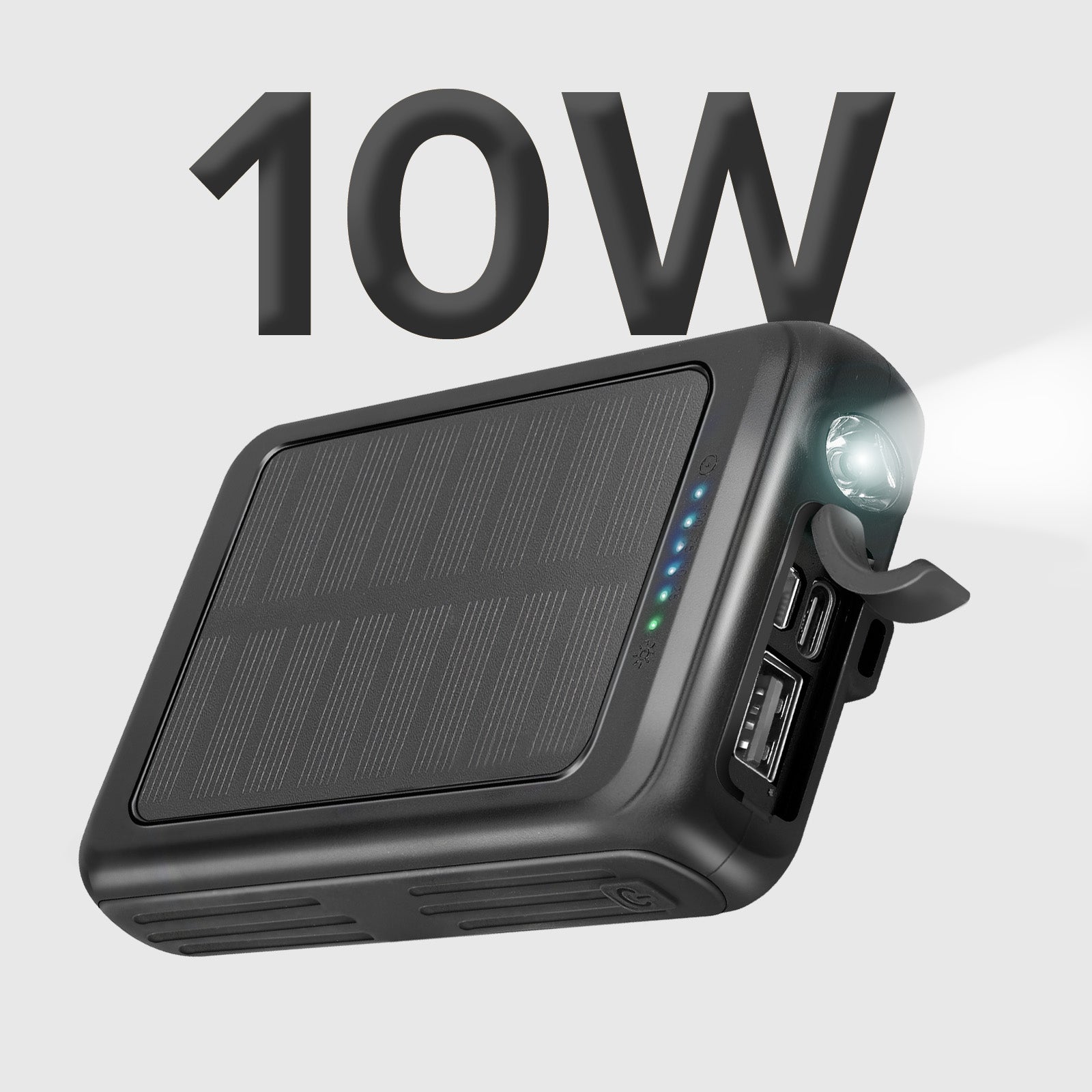 Powerbank solare 5000 mAh con ricarica wireless
