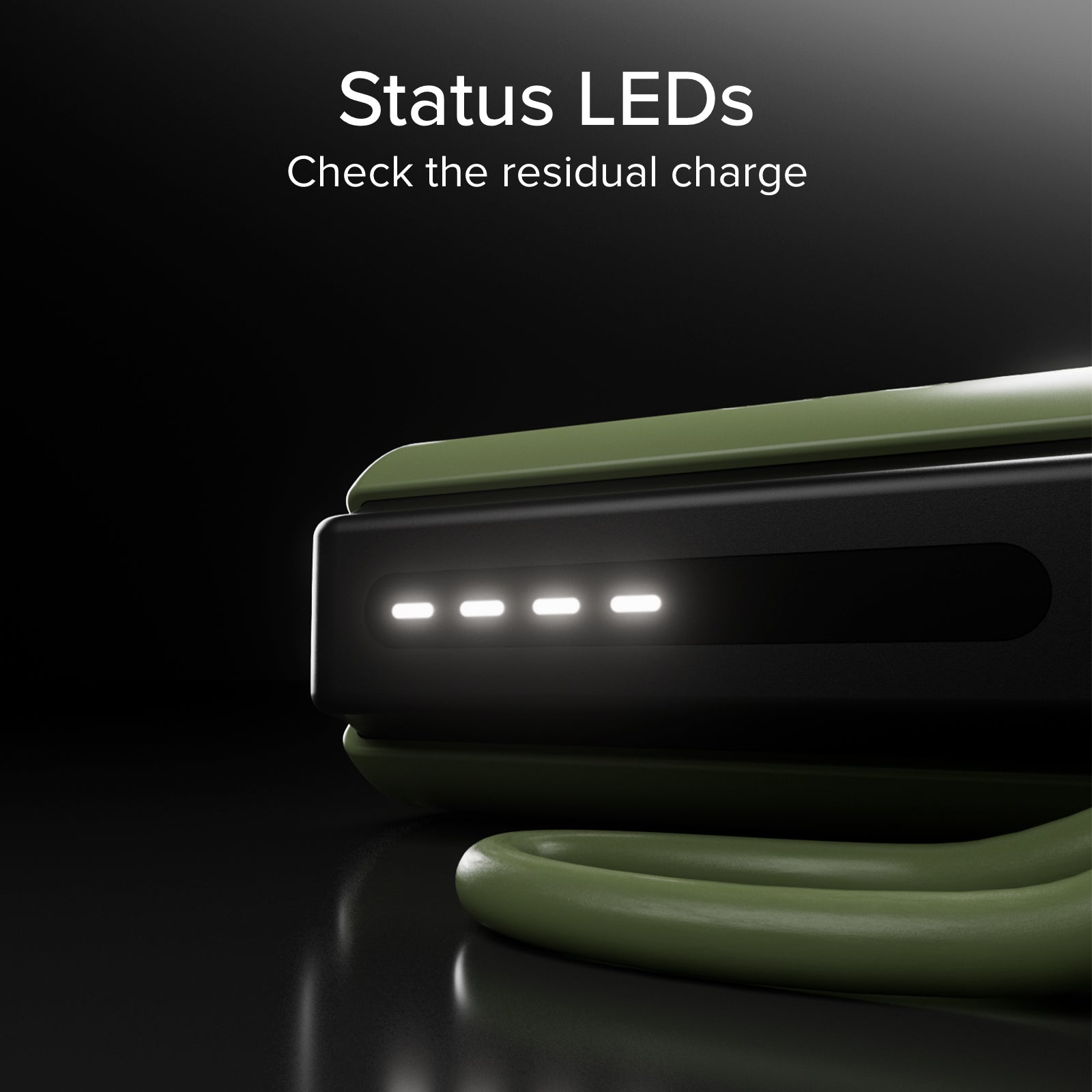 Compact 5000 mAh Power Bank with LED torch, 10 W USB-C port, USB-C cable included, ideal for camping and outdoor use