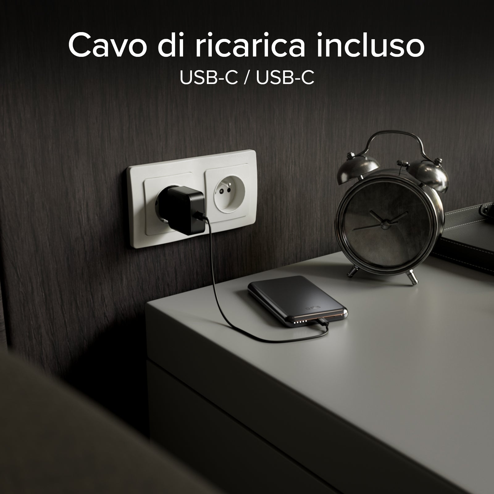 Magnetische Wireless-Powerbank 5000 mAh mit 20W Power Delivery, Aluminium, MagSafe-kompatibel