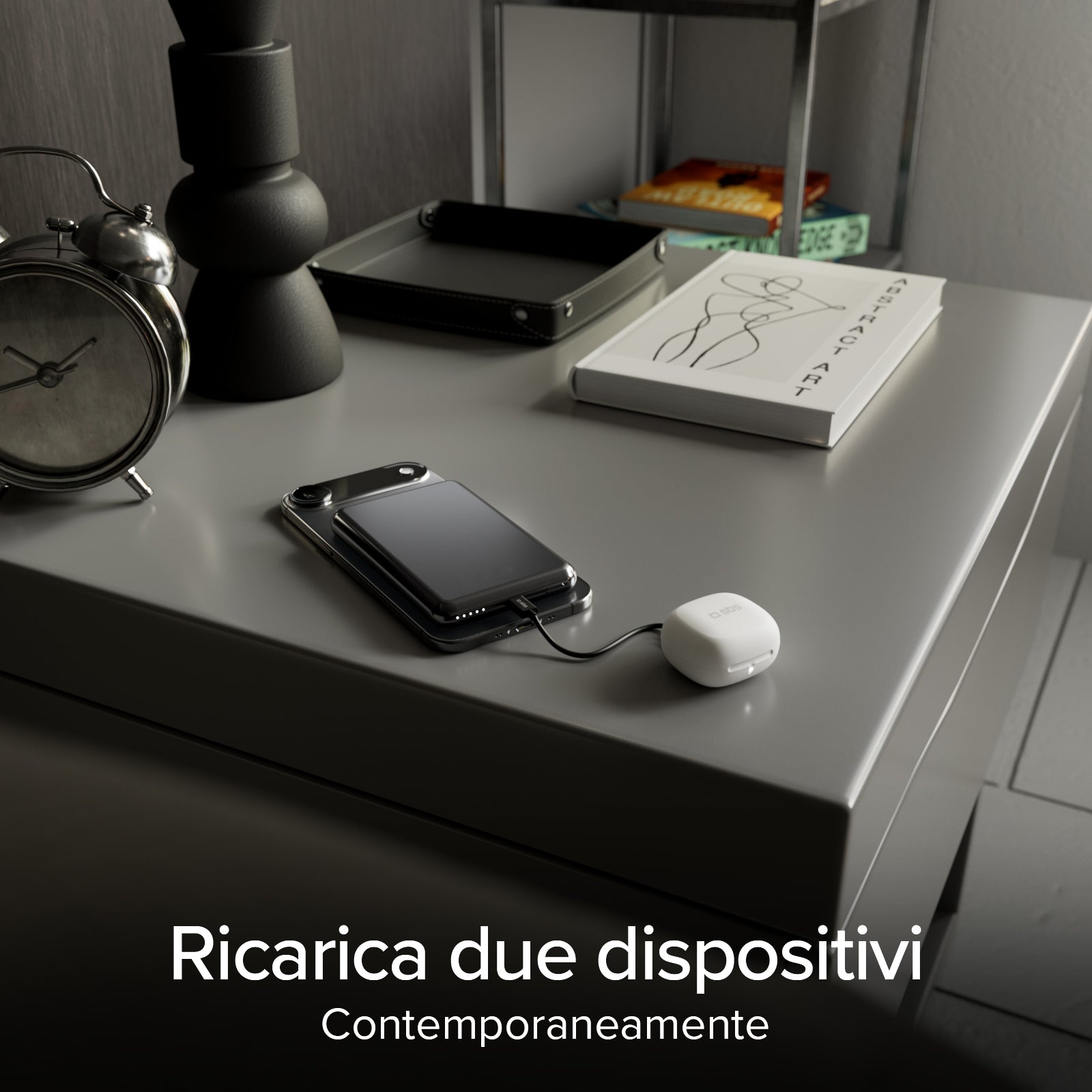 Magnetische Wireless-Powerbank 5000 mAh mit 20W Power Delivery, Aluminium, MagSafe-kompatibel