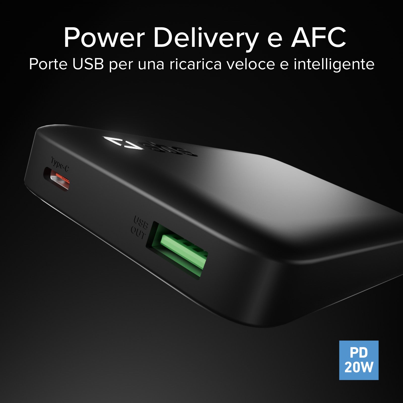 Powerbank 10000 mAh High Density mit PD, USB-C und USB-A