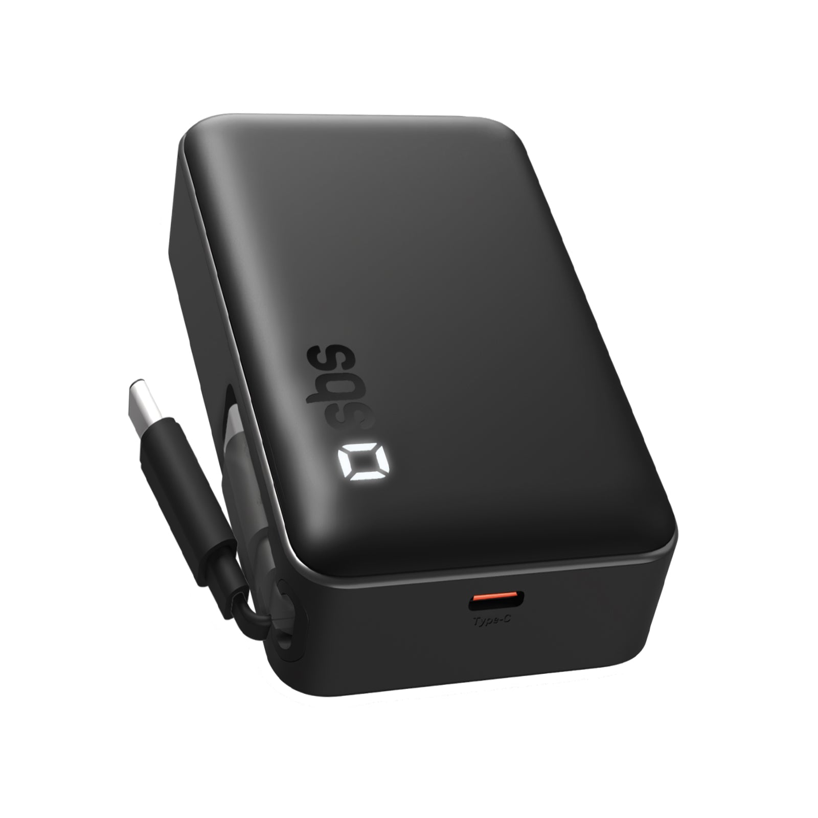 Power Bank 10.000 mAh con cavo USB-C retrattile e ricarica rapida