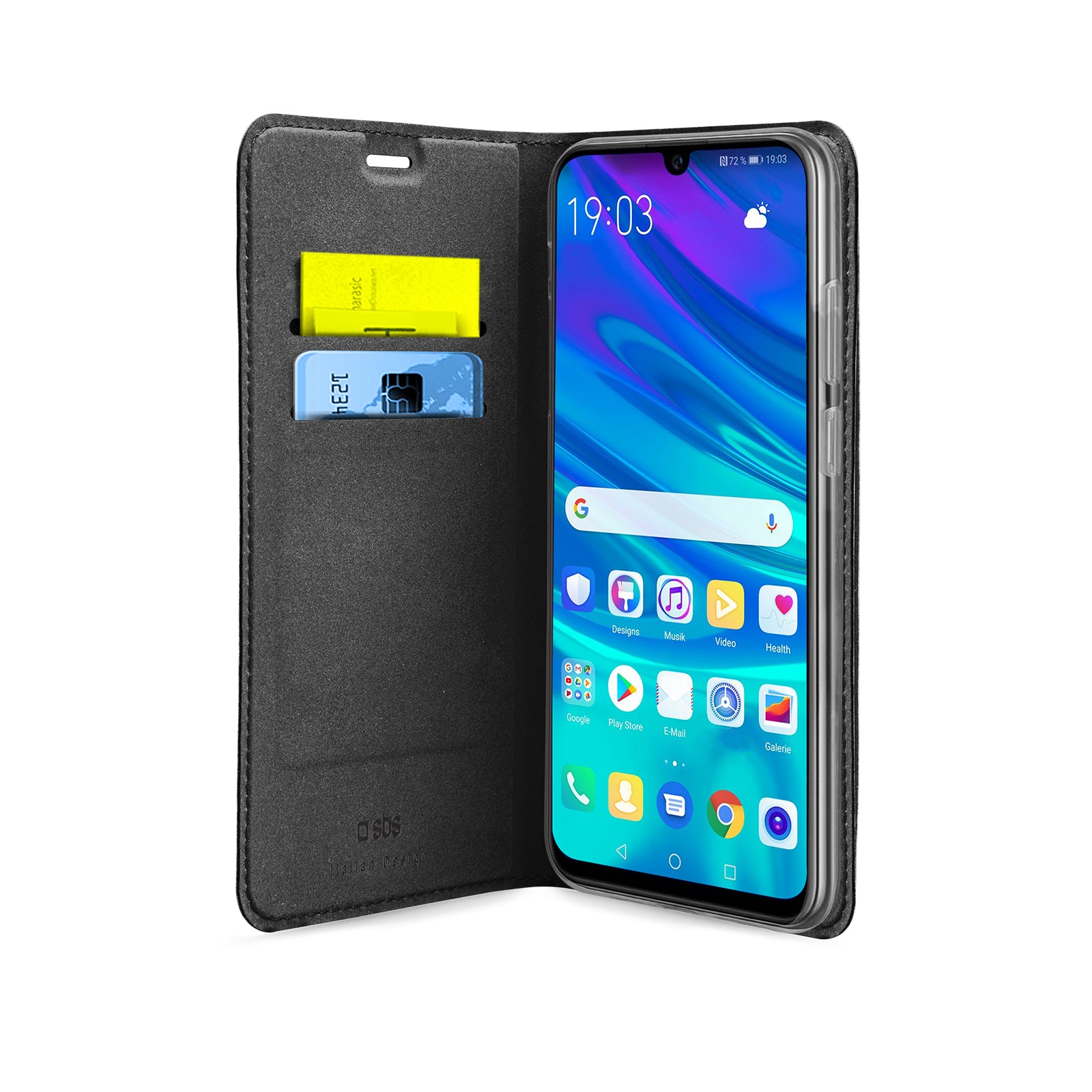 Custodia Book Wallet Lite per Honor 20 Lite/Huawei P Smart+ 2019