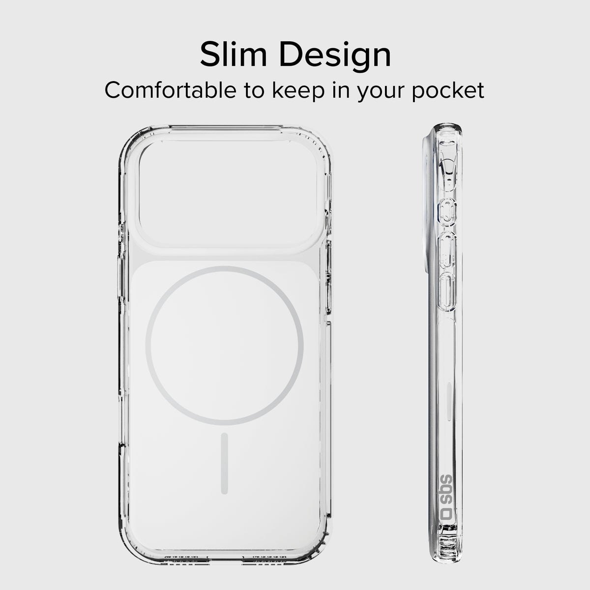 MagSafe compatible magnetic case with shockproof corners for iPhone 18 Pro/17 Pro