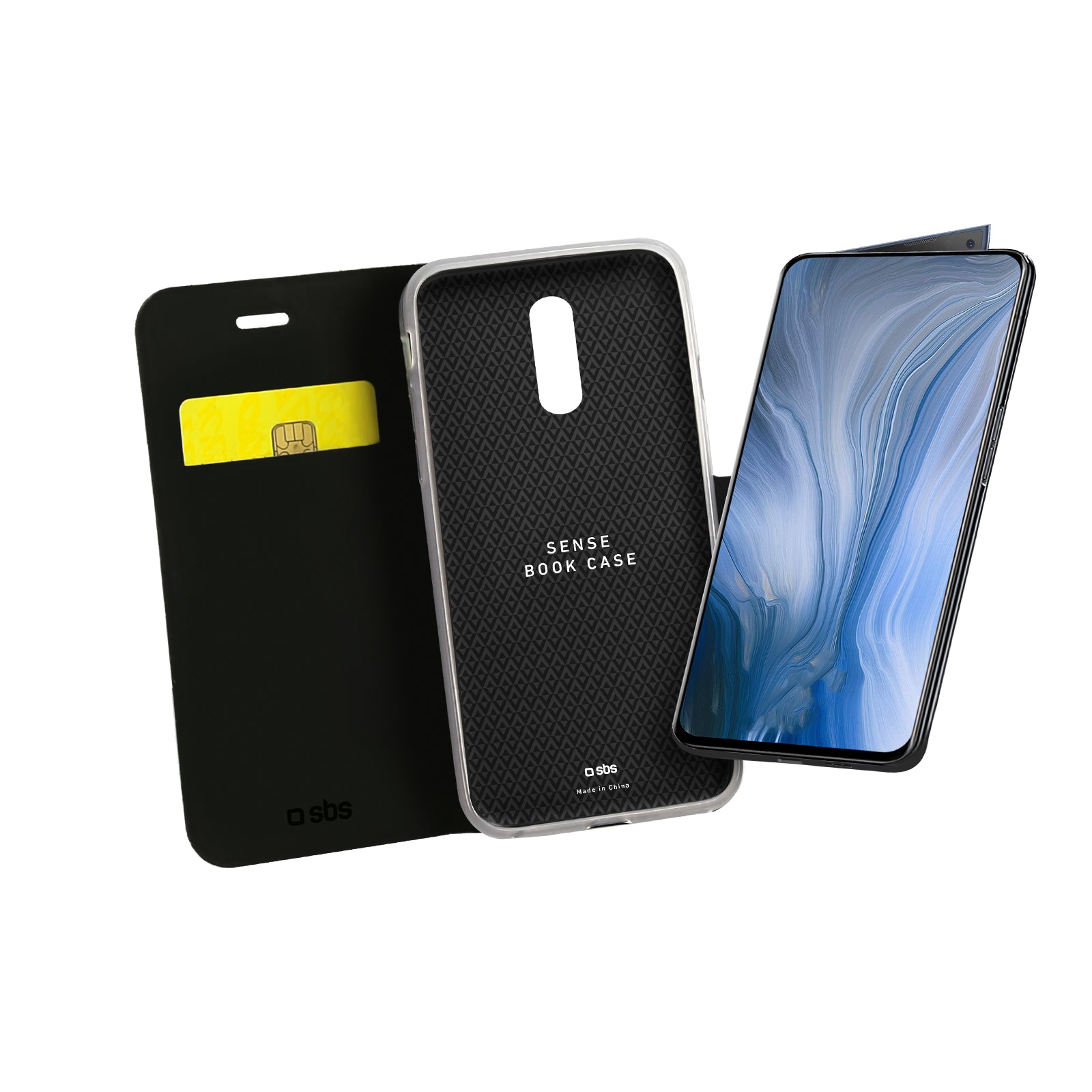 Custodia Book Sense per Oppo Reno