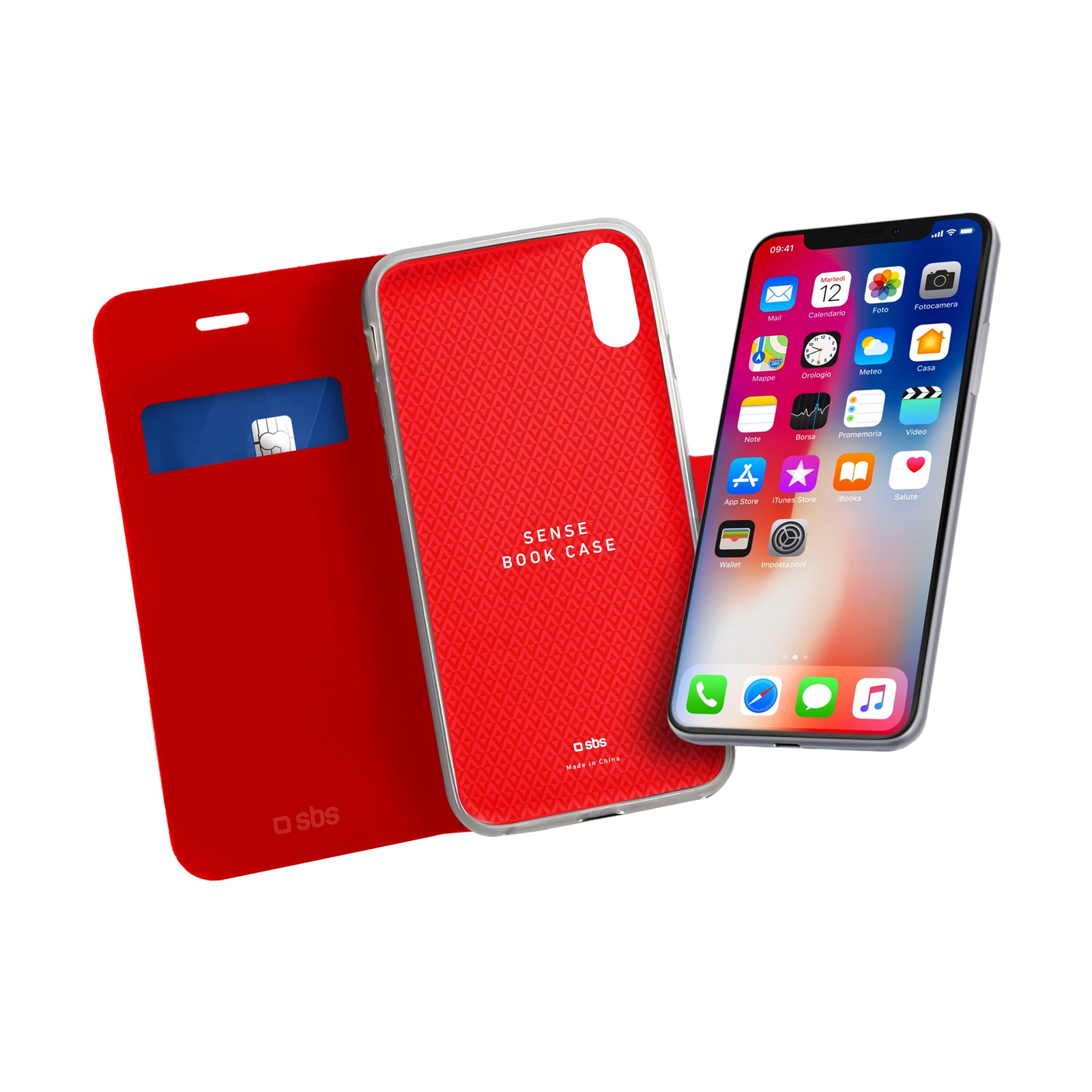 Custodia Book Sense per iPhone XS/X