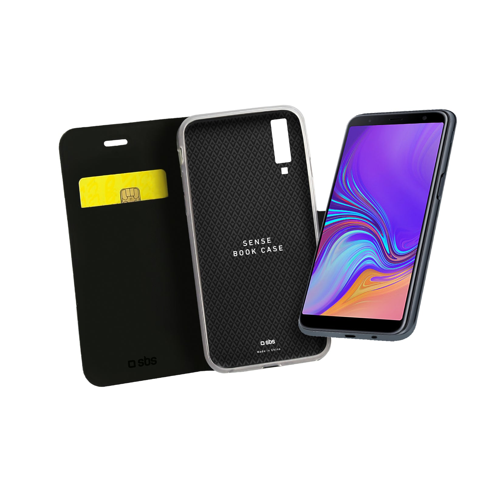 Custodia Book Sense per Samsung Galaxy A7 2018