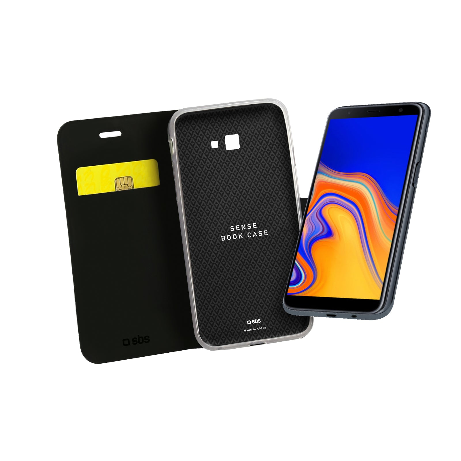 Custodia Book Sense per Samsung Galaxy J4+